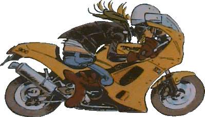 Jean Manchzeck à l'attaque sur sa 900 Daytona 